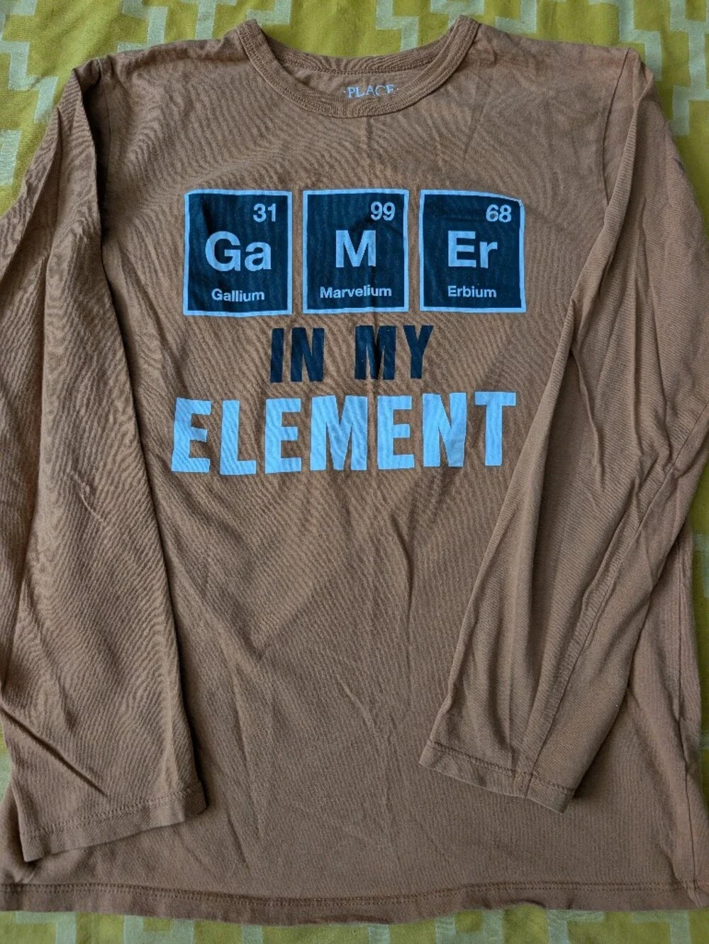 The Children's Place Brown 'Gamer In My Element' Long Sleeve Tee